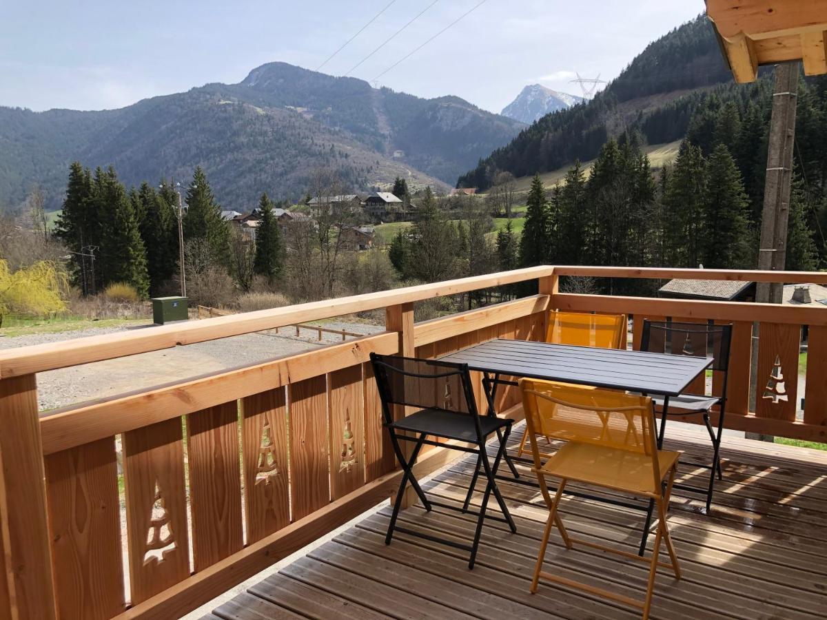 Chalet Cosy Et Moderne Vue Montagnes Seytroux Ngoại thất bức ảnh
